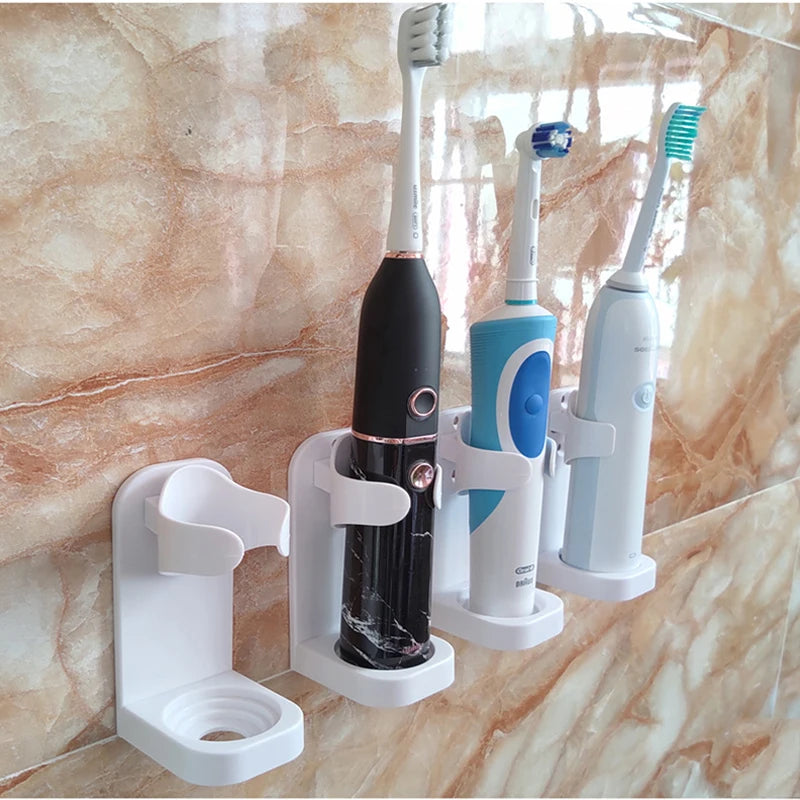 Traceless Toothbrush Holder Bath Wall-Mounted Electric Toothbrush Holders Adults Toothbrush Stand Hanger Bathroom Accessories