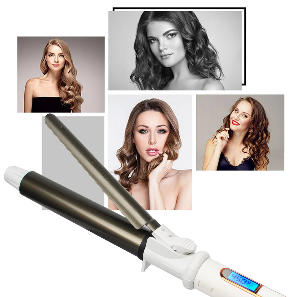 USHOW Professional Ceramic Hair Curler  Curling Iron Roller Curls Wand Waver Fashion Styling Tool