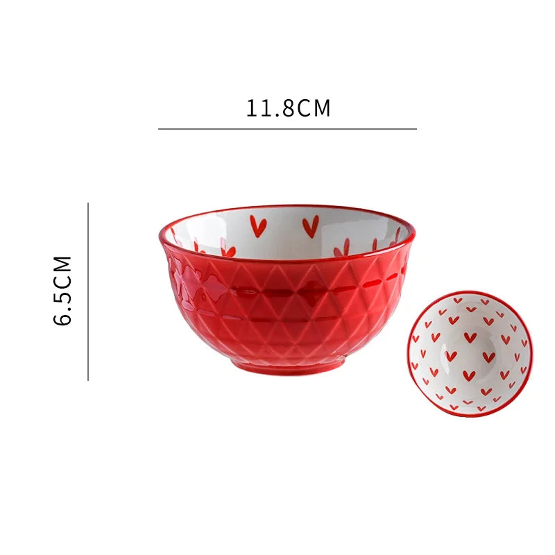 Nordic Dinner Plates Set Tableware Bowl Set Household Ceramic Tableware Dinnerware Set Bowl Plate Soup Bowl Set Kitchen Supplies