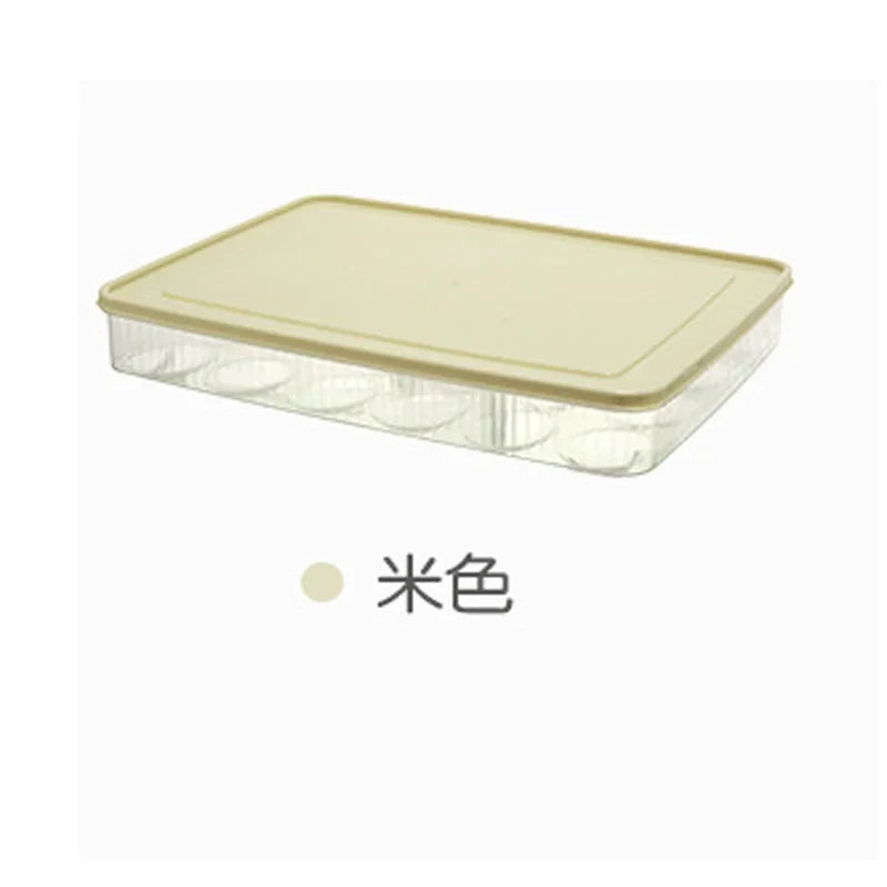 15/24 Grids Refrigerator Egg Storage Box Kitchen Refrigerator Household Preservation Plastic Dumpling Fresh-keeping Case Holder