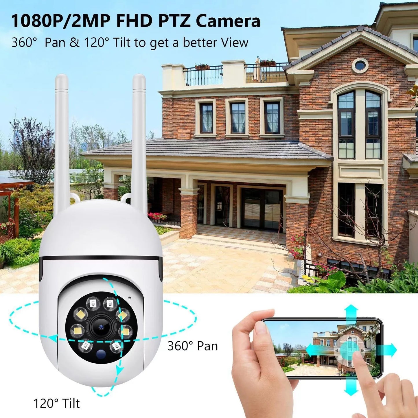 Wifi Camera 1080P HD Security Monitor Camera Smart Home Wireless Camera Night Vision Monitor Video Baby Protection Surveillance