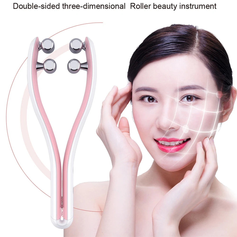 Face Lifting Roller Facial Massager Y Shape Lifting Facial Massager Chin Lift Up Home Use Beauty Instrument Skin Care Tool