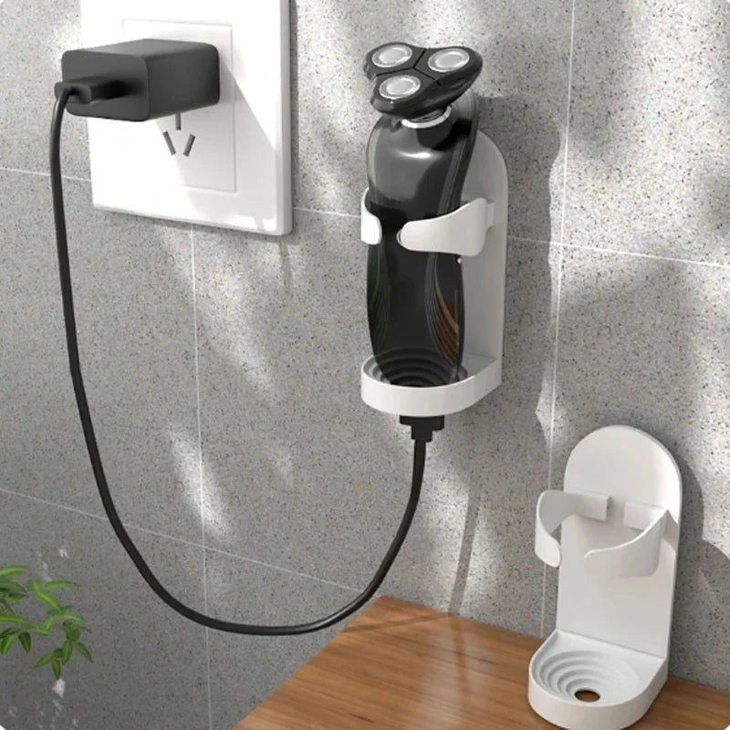 Razor holder, non perforated wall mounted, electric toothbrush holder, facial cleanser, organizer, bathroom supplies