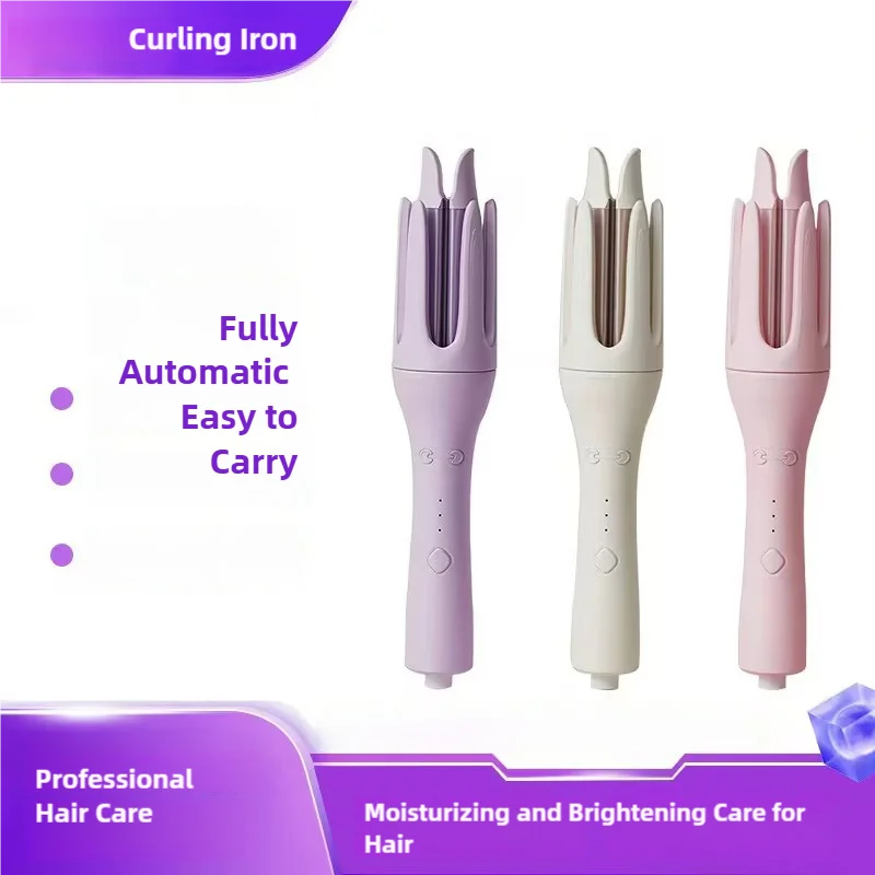 Automatic Rotating Curling Iron Electric Rotation Does Not Hurt Hair Portable Hair Curler for Comfortable and Safe Hair Styling