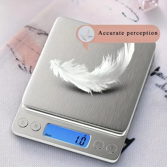 High precision jewelry scale Mini electronic pocket weighing portable household kitchen scale 0.1g food weighing precision