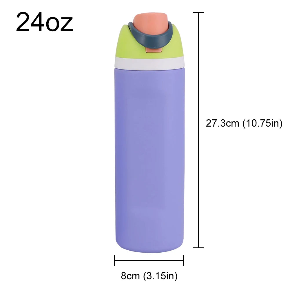 16/19/24/32OZ Stainless Steel Vacuum Double-Layer Insulated Sports Water Bottle Perfect Companion for Outdoor Sport Adventure