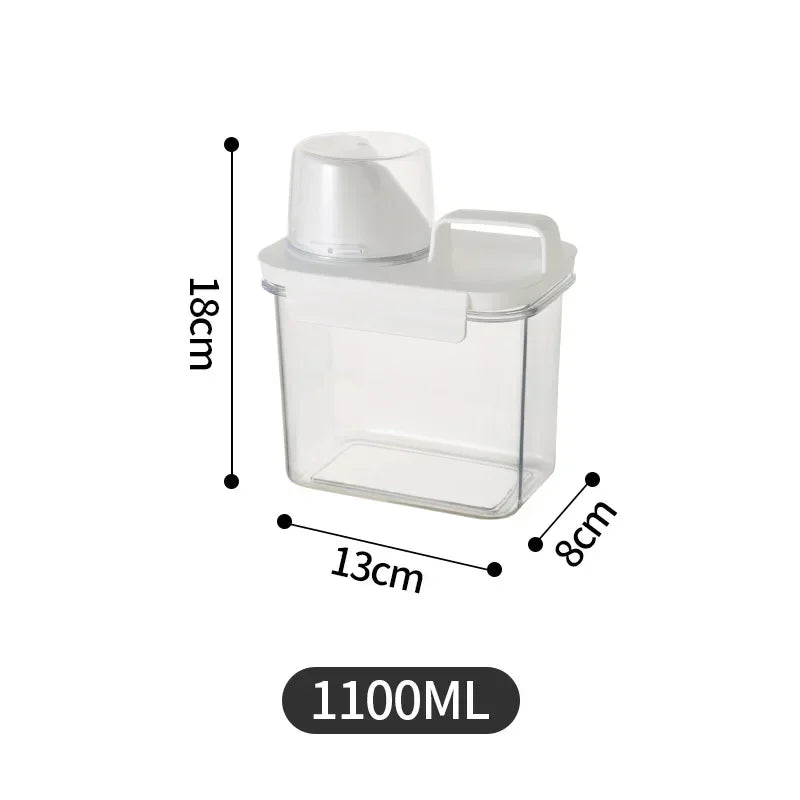 1100/1800/2300Ml Reusable Laundry Detergent Dispenser, Sealed Storage Container for Grain and Miscellaneous Grain Storage Tank