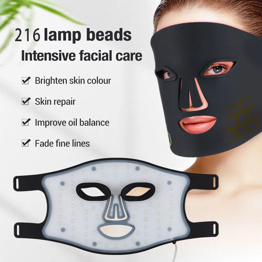 Red Light therapy  Mask 460nm 660nm 850nm LED Beauty Devices Face Instrument Rejuvenation Skin Anti Aging Wrinkle Skin Repair