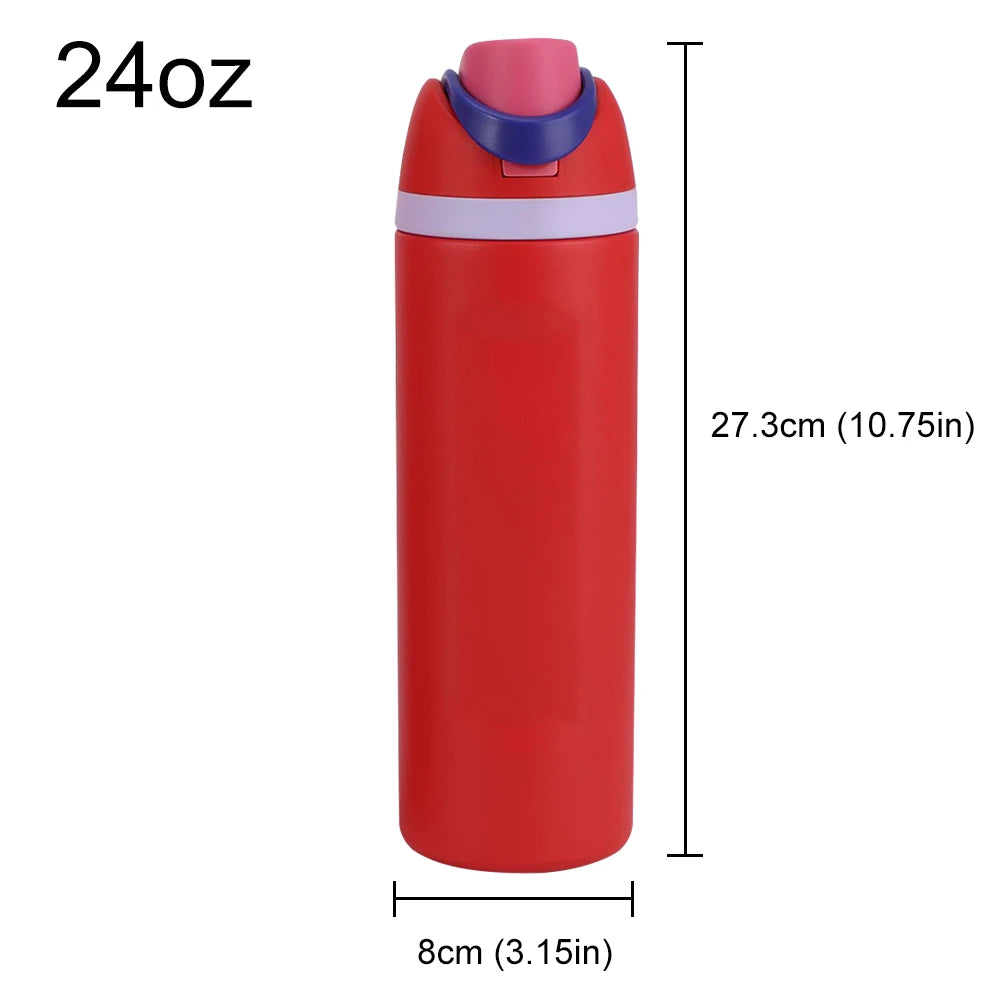 16/19/24/32OZ Stainless Steel Vacuum Double-Layer Insulated Sports Water Bottle Perfect Companion for Outdoor Sport Adventure