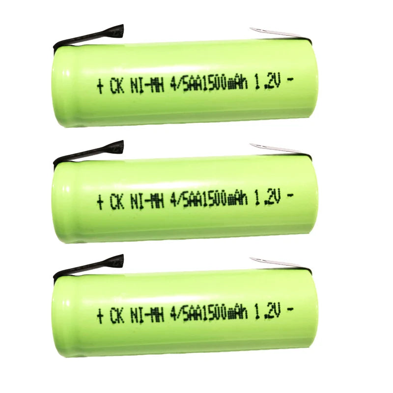 1-5PCS 1.2V 4/5AA 1500mAh Ni-Mh 4/5 AA Battery For Braun Oral B 3728 3754 3756 Electric Toothbrush Razor Shaver Barber