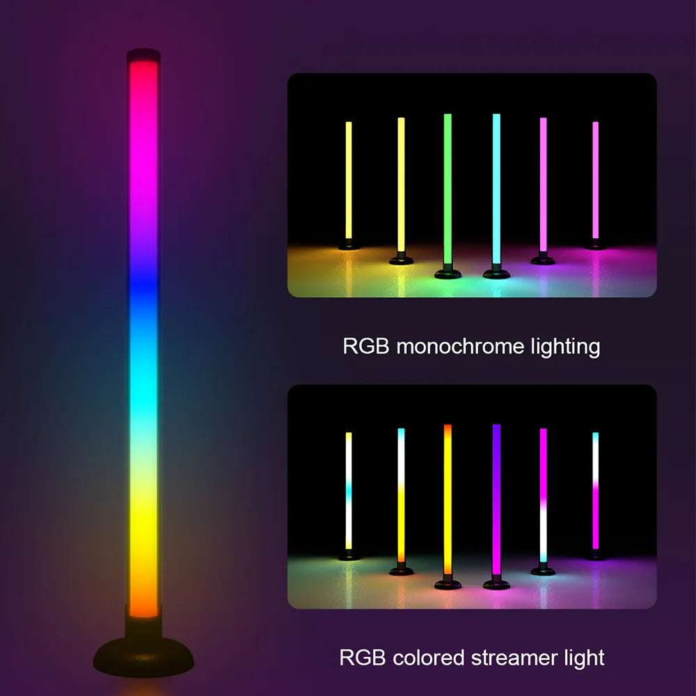 RGB Ambient Light WIFI Bluetooth Double-sided Luminous 24 Key Remote Control Intelligent App LED Desktop Light Ambient Light