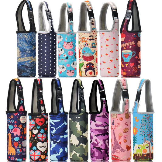 1Pcs Sport Water Bottle Cover Case Insulated Bag Cup Pouch Portable Vacuum Glass Cup Sleeve Sport Camping Accessorie