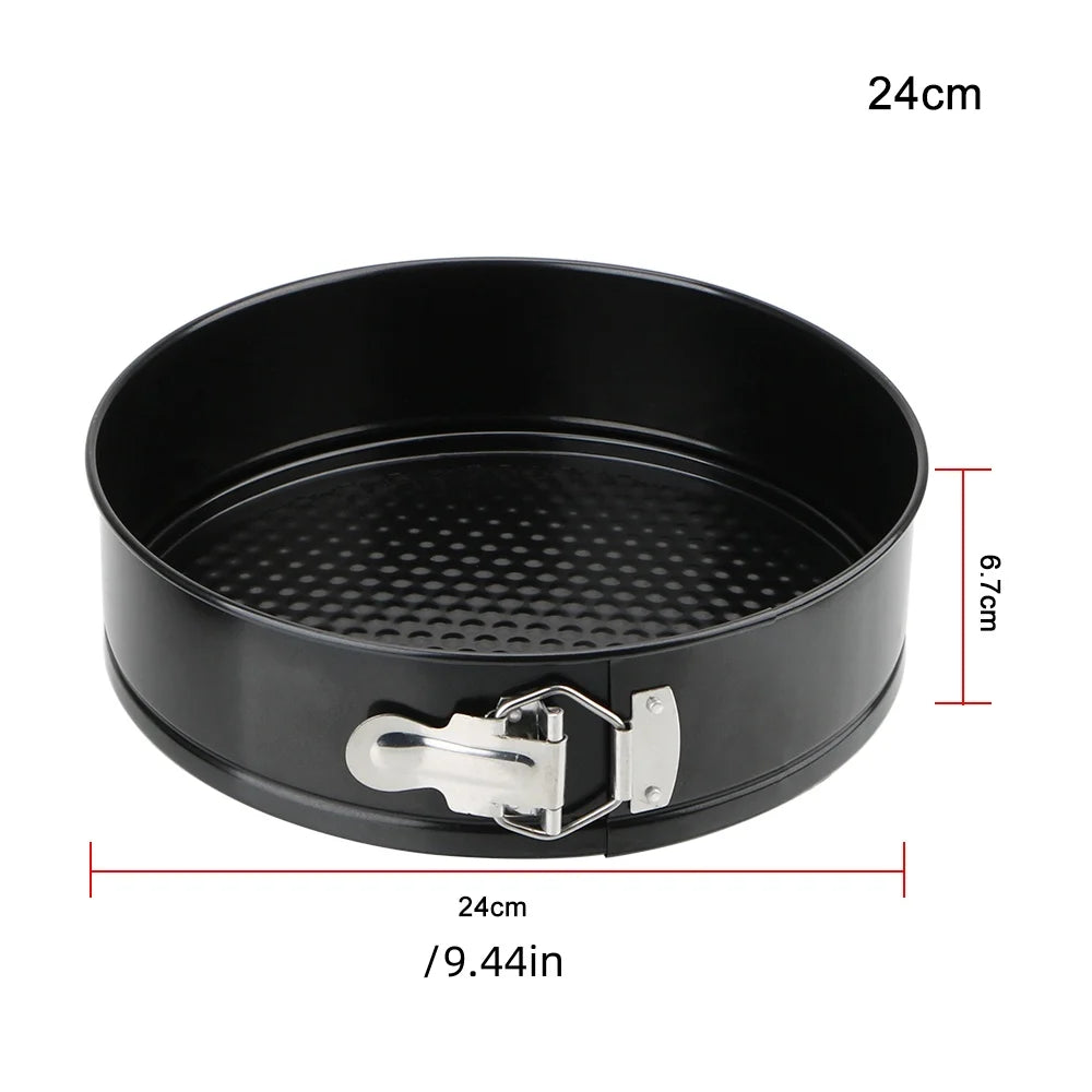 Nonstick Carbon Steel Cakes Molds Bake Pan Heart Round Square Shape Removable Bottom Baking Mould Set Kitchen Accessories New