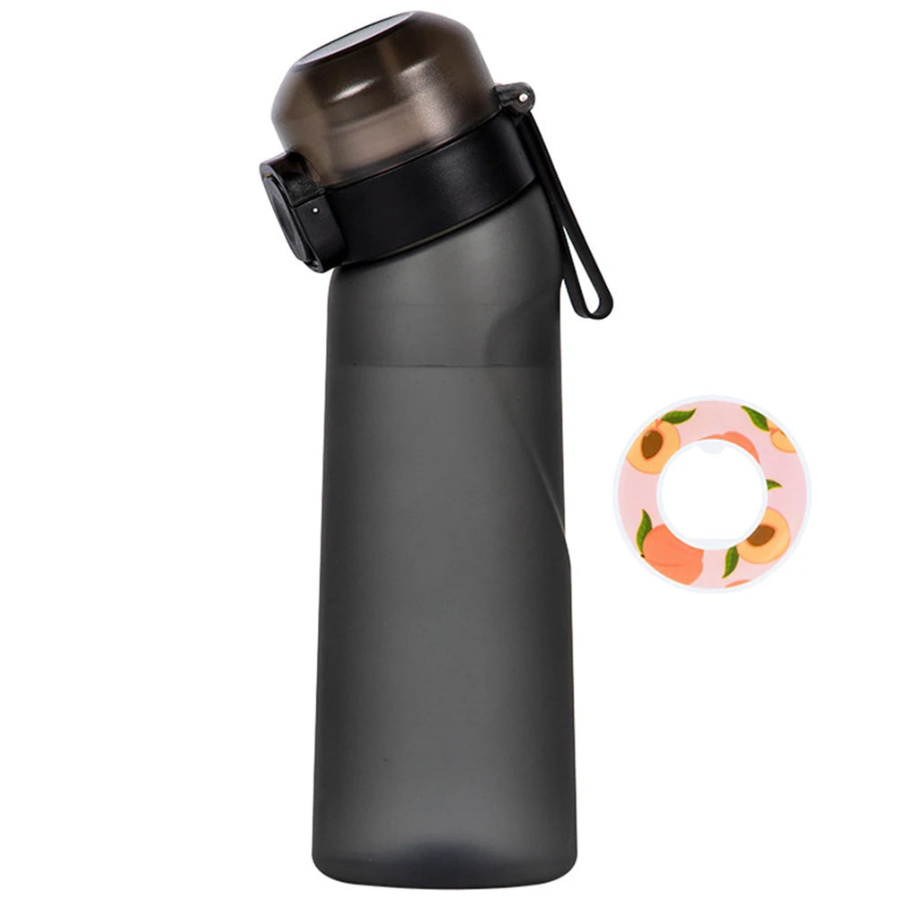 Flavored Water Bottle 650ml Sports Alr Up Drinking Bottle 8 Fruit Fragrance Pods Water Cup for Outdoor Camping Fitness Fashion