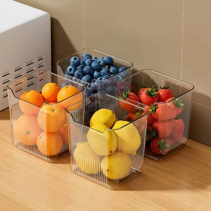 1PCS Refrigerator Side Door Storage Box Food Vegetable Fruit Eggs Fresh Organizer Household Kitchen Fridge Containers Boxes