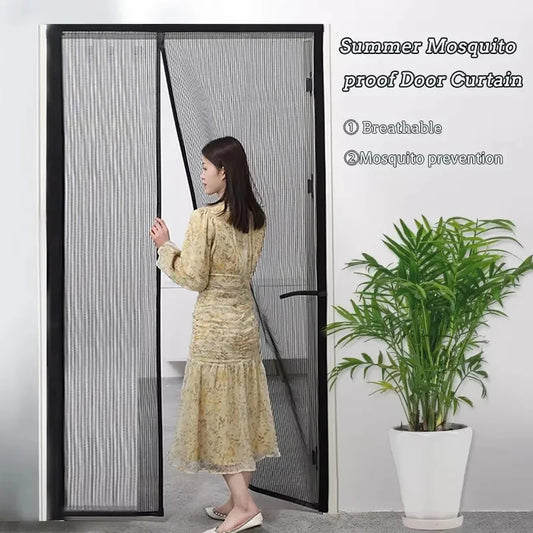 Anti-Mosquito Mesh Auto-Close Magnetic Anti-mosquito Mesh Invisible Door Mesh Anti-bug Fly Partition Curtain Magic Mesh