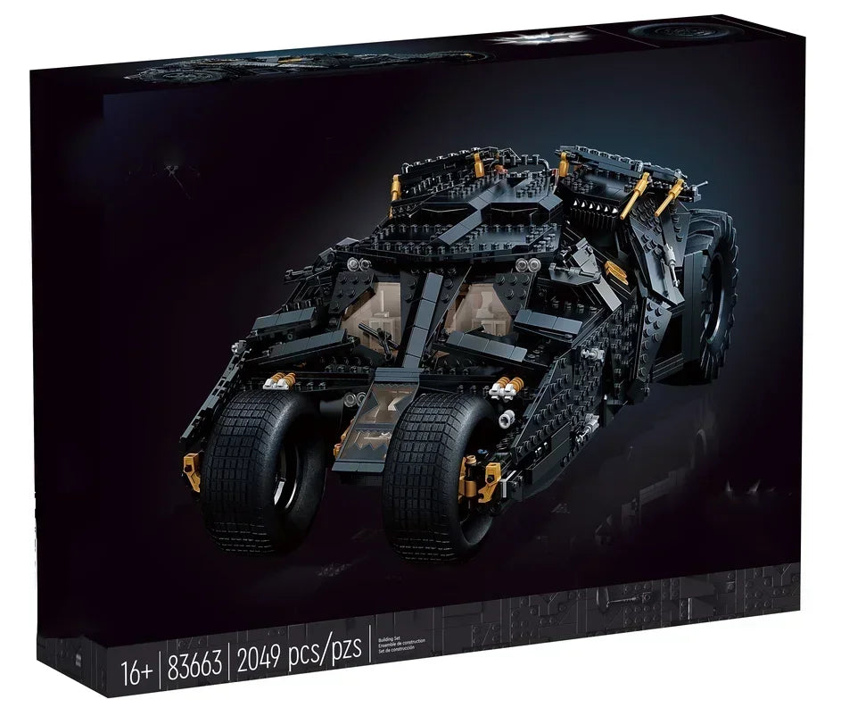 Compatible 76240 Chariot Dark Knight Batmobile 2049pcs Model Building Blocks Bricks Toys for Children Christmas Birthday Gifts