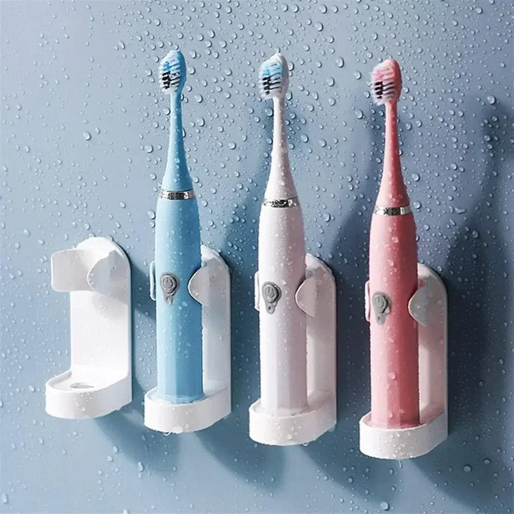 10/1PC Electric Toothbrush Holder Plastic Wall-Mount Tooth Brush Drain Rack Razor Storage Hook Shelf Bathroom Organizer Holders