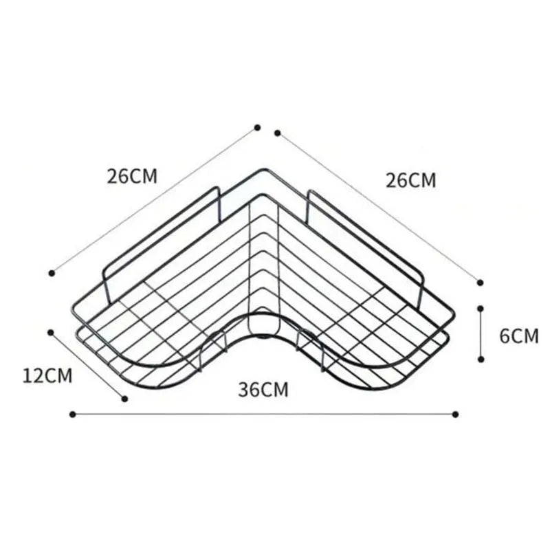 Corner Adhesive Shower Shelves Corner Shower Caddy Shower Shelves No Drilling Bathroom Organizers and Storage Racks Space-Saving