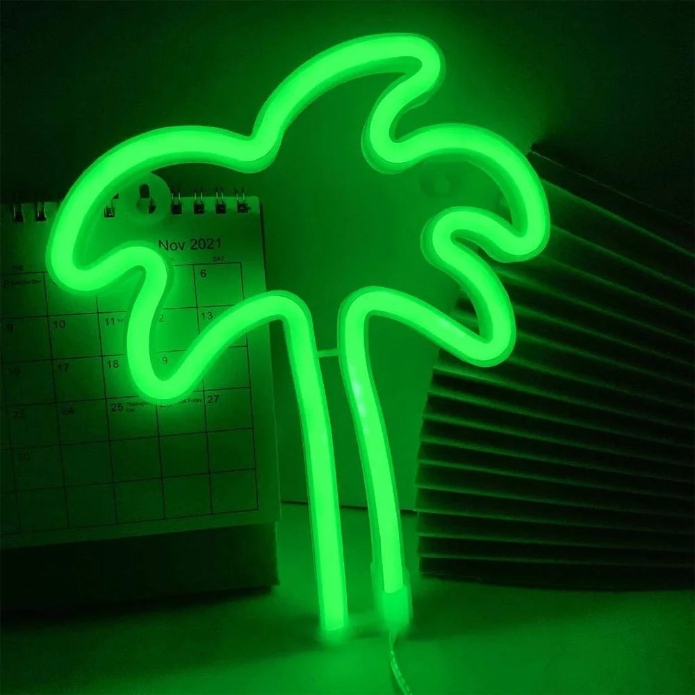 USB/Battery LED Neon Sign Lights Party Wall Art Decor Room Bar Beer Neon Lamps Wall Hanging Neon Signs Musical Note Night Lights