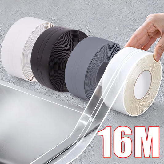 Waterproof Sealing Tape Strips PVC Self Adhesive Wall Sticker for Bathroom Shower Bath Seal Caulk Strip Kitchen Sink Mold Proof