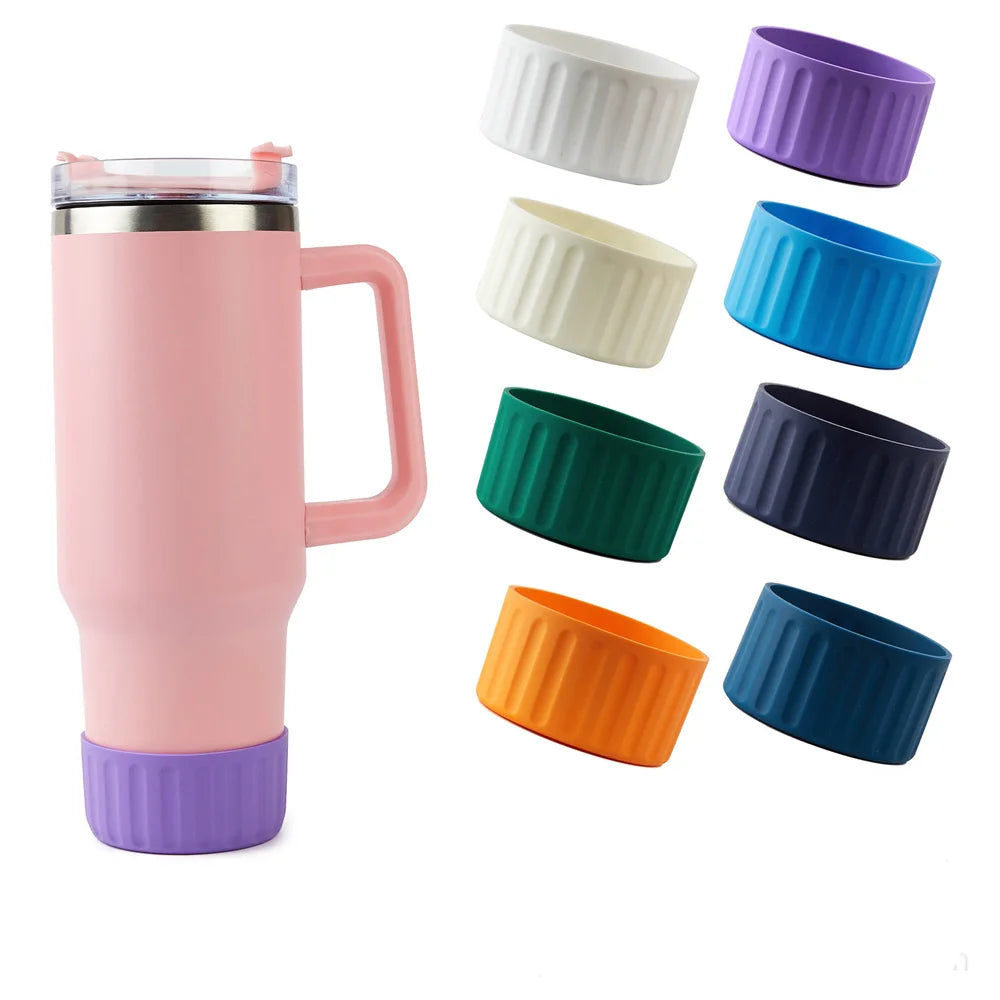 7.5cm Silicone Boot Bottom Sleeve Cover for Stanley 40oz Tumbler Quencher Adventure and Ice Flow Flip 30 oz 20 oz Water Bottle