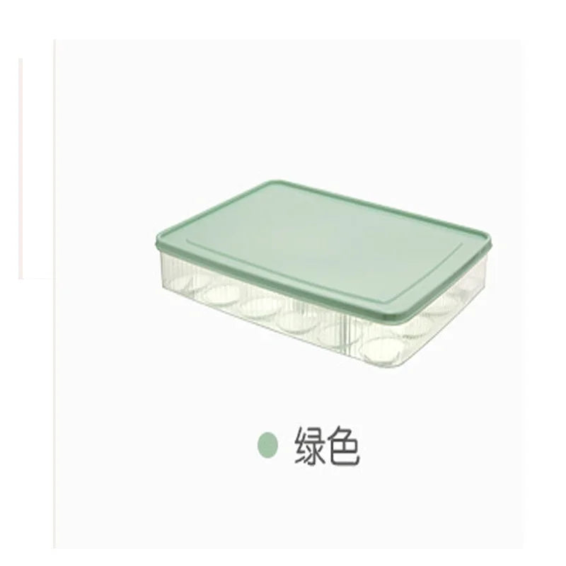 15/24 Grids Refrigerator Egg Storage Box Kitchen Refrigerator Household Preservation Plastic Dumpling Fresh-keeping Case Holder