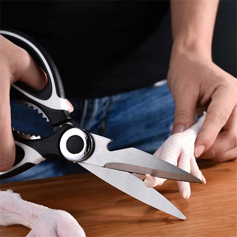 Multi Functional Stainless Steel Household Kitchen Scissors For Cutting Vegetables, Chicken Bones, Fish, And Other Tools