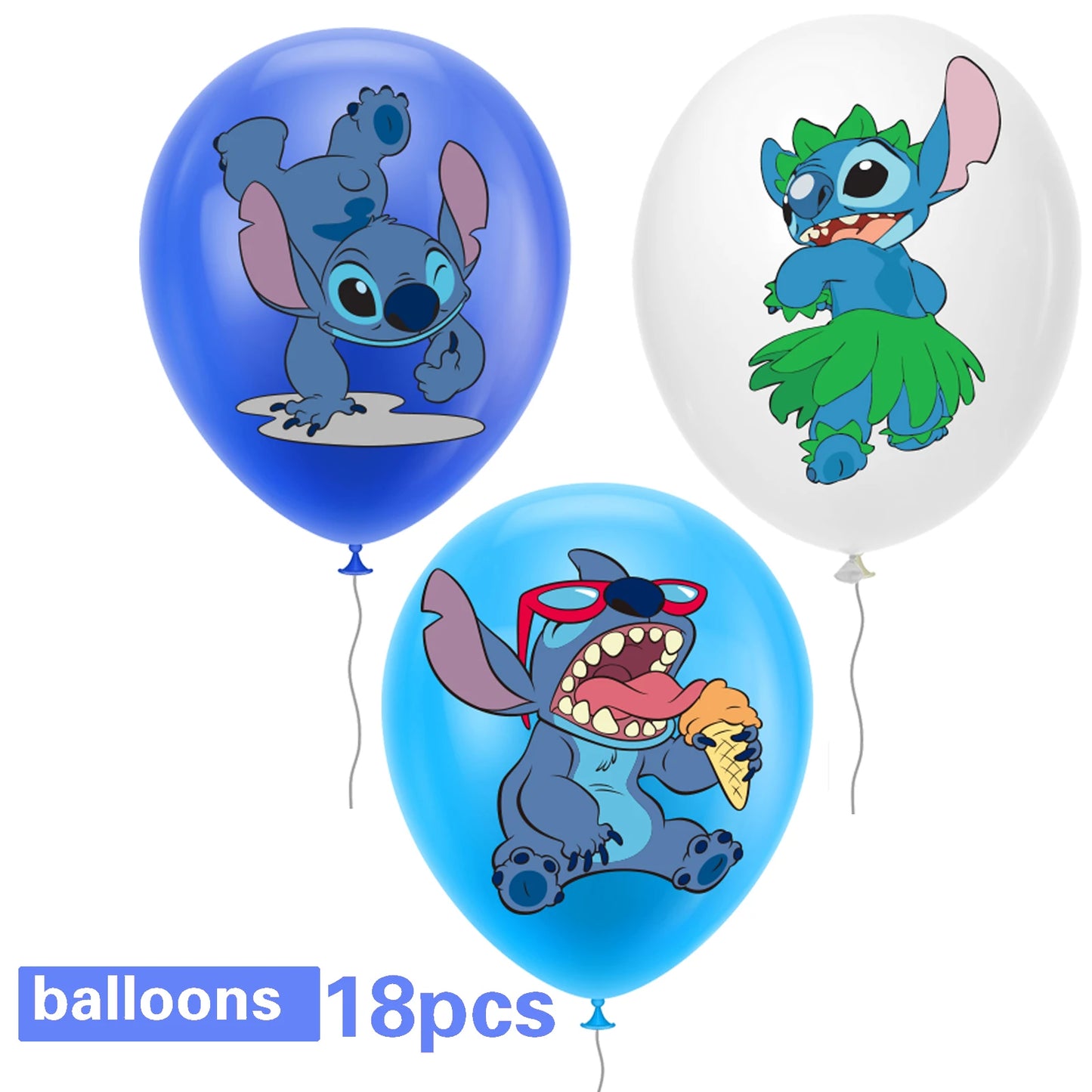 Lilo And Stitch Birthday Party Decoration Balloon Cup Gift Bag Plate Napkin Tablecloth Cakestand Party Supplies