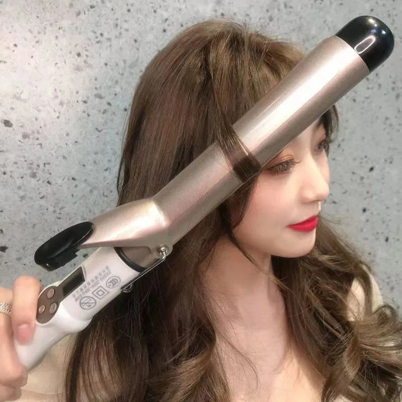 2023 New Real Electric Professional Ceramic Hair Curler Beauty Curling Iron Roller Curls Wand Waver Fashion Styling Tools