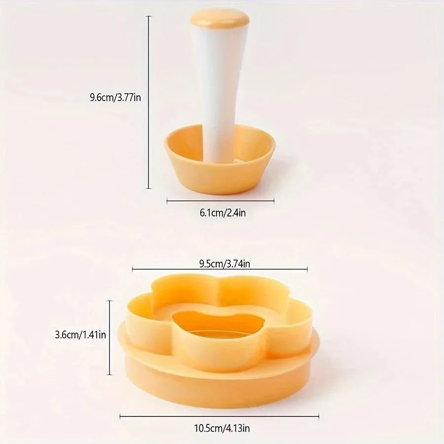 Pastry Dough Tamper Set Flower Shaped Cutter Cake Mold Creative Cake Cup Presser Biscuit Mold Pie Tamper Kitchen DIY Baking Tool