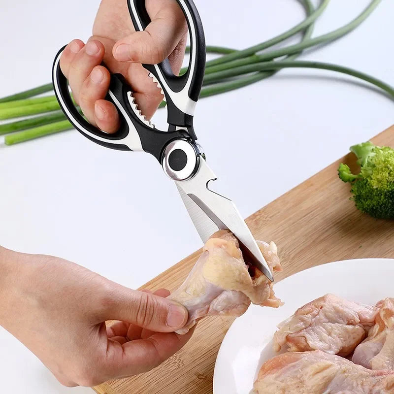 Multi Functional Stainless Steel Household Kitchen Scissors For Cutting Vegetables, Chicken Bones, Fish, And Other Tools