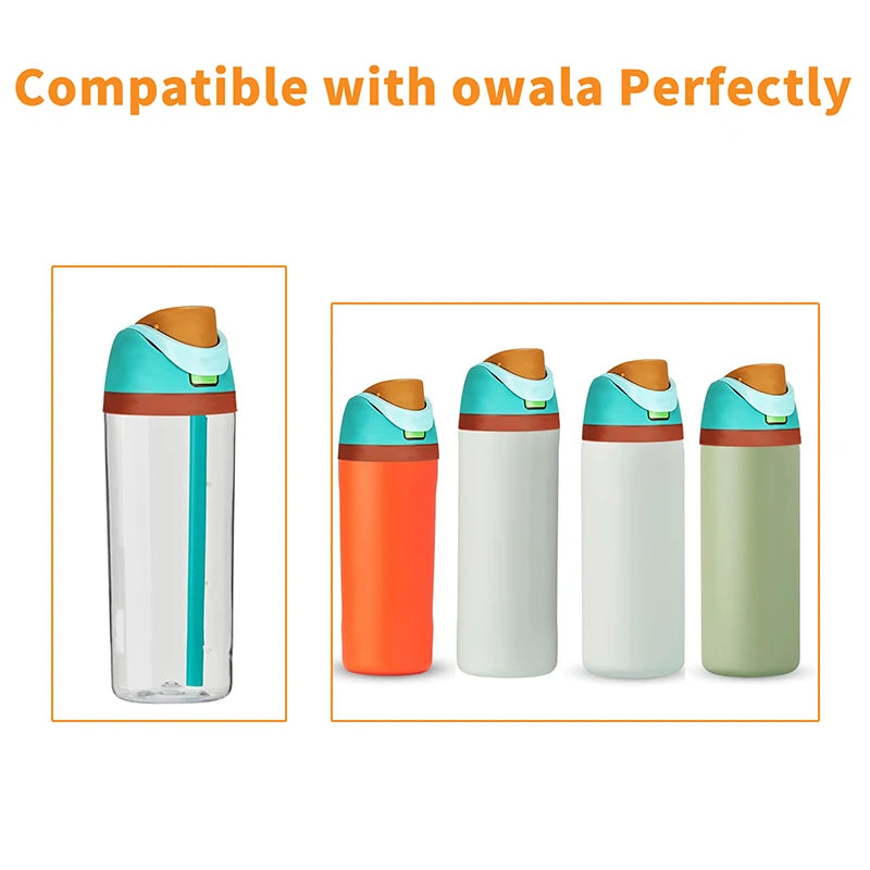 2Pcs Thermos Cup Lid For One-touch OWala Freesip Cover Replace Fitness Sports Straw Cup Flip Lid Water Bottle Top Cover