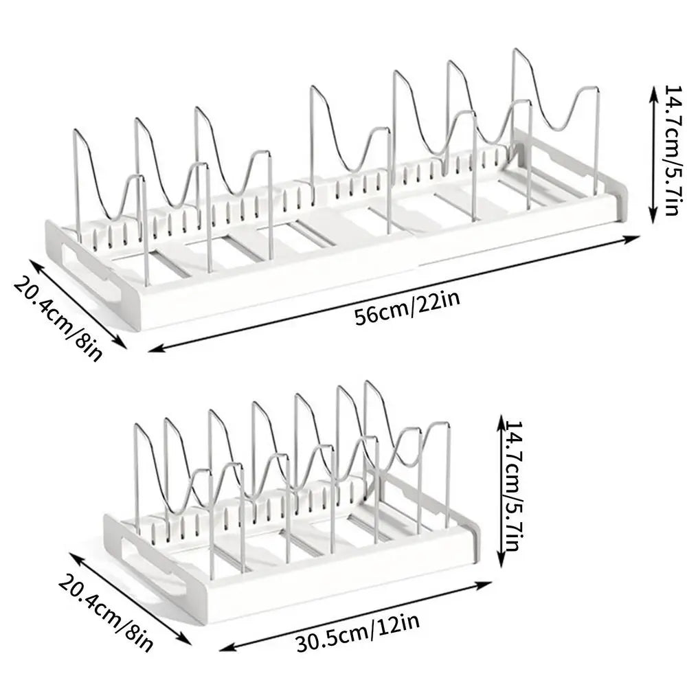 Pull Out Kitchen Organizers Cabinet Drawer Storage Rack Expandable Cutting Board Drying Tableware Sink Organizer Shelf