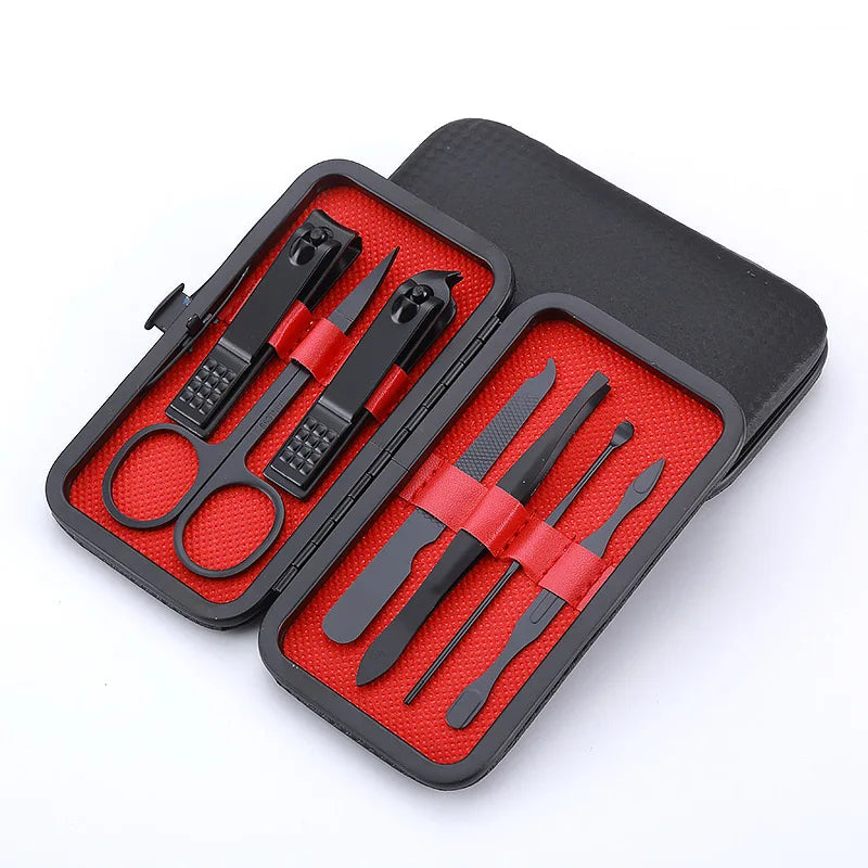 7/15/20pcs Nail Clippers Manicure Tool Set, With Portable Travel Case, Cuticle Nippers And Cutter Kit, Professional Nail