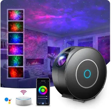 Tuya WiFi intelligent high-definition starry sky projector intelligent voice control system APP adjustment projector home gifts