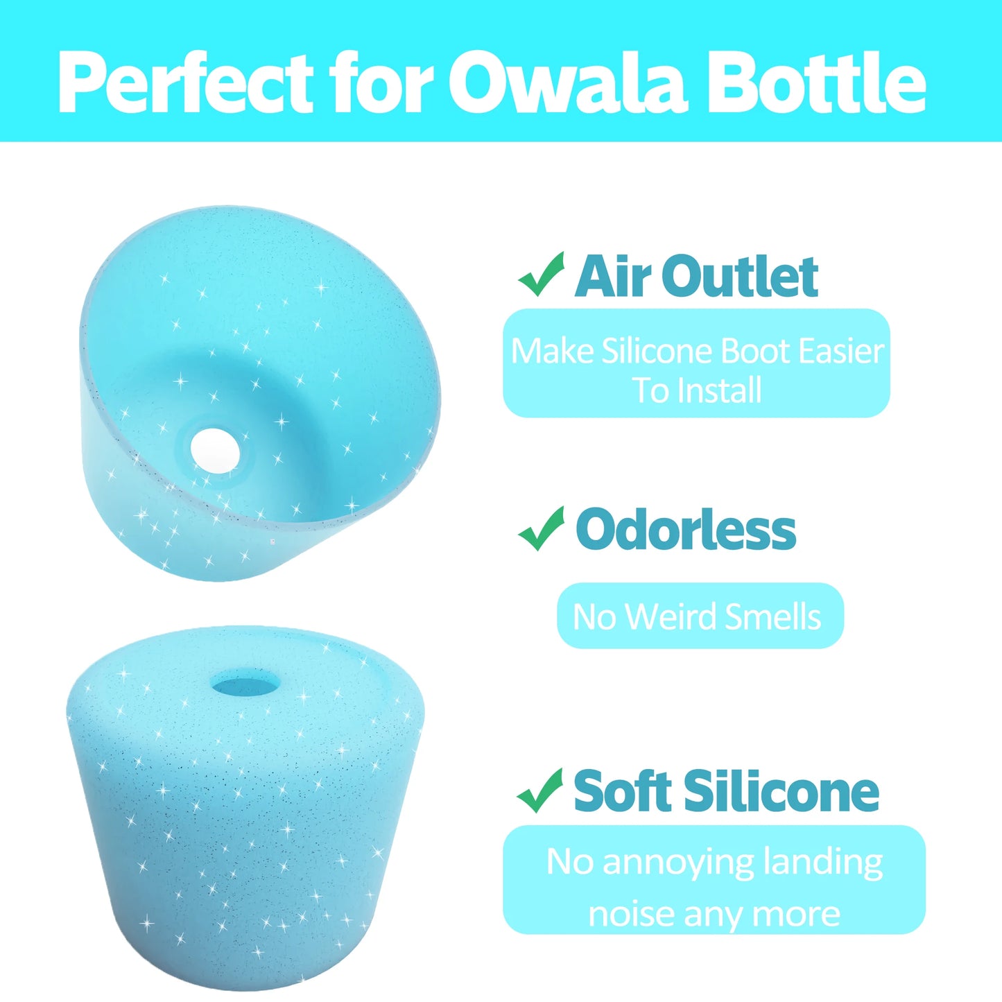 Silicone For Owala Water Cover 24oz 32oz Protective Bottle Boot Sleeve Protective Sleeve Cushion For Owala Quencher Adventure