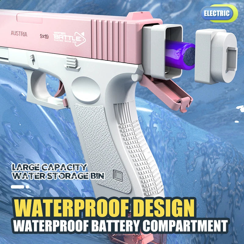 Electric Water Gun Toy Portable Water Guns Automatic Water Spray Gun Toys Electric Burst Water Gun Kids Outdoor Water Toys