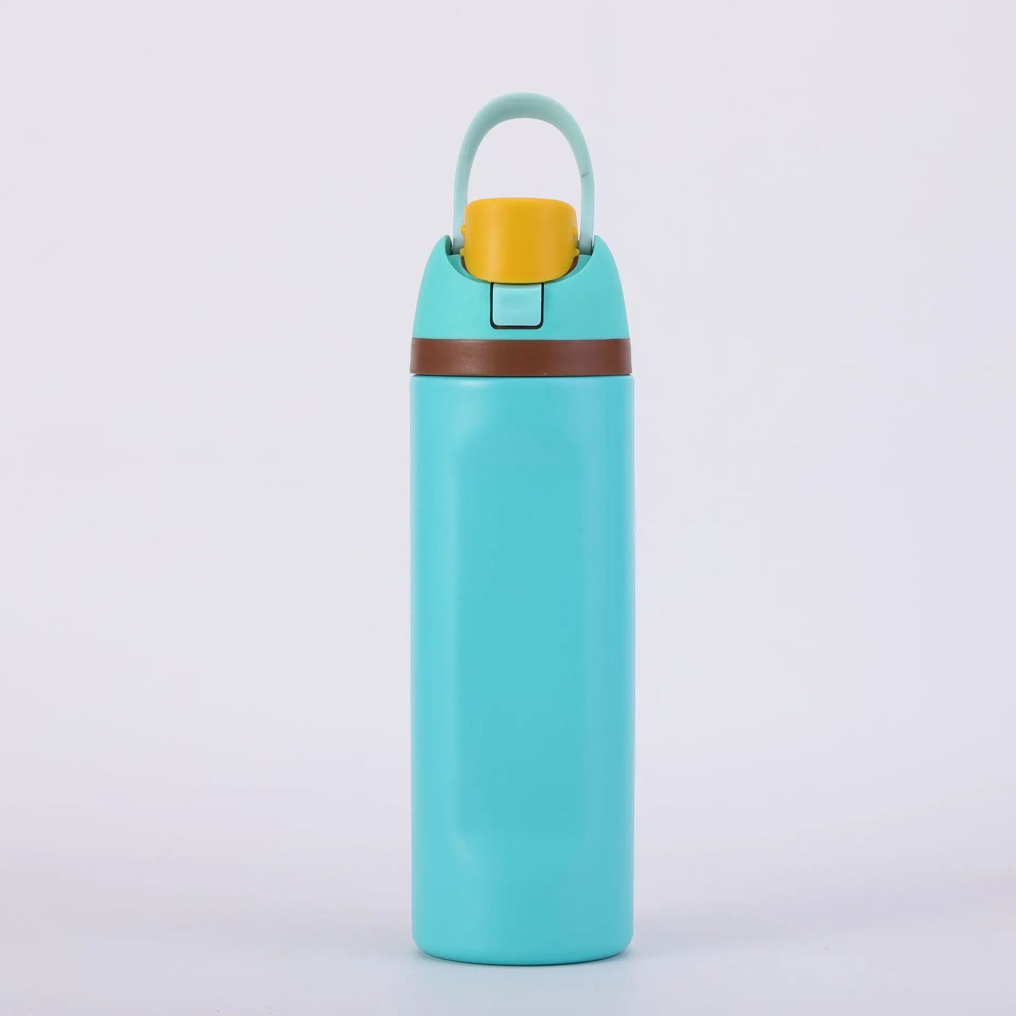 Insulated Stainless Steel Water Bottle with Straw Sports Water Bottle Great for Travel Colored Large Capacity Straw Fruit Cup