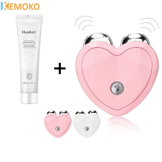 NEW Micro Current Beauty Device Mini Portable Face Lifting Roller Slimming Massager EMS Delicate Contour Firming Facial Care