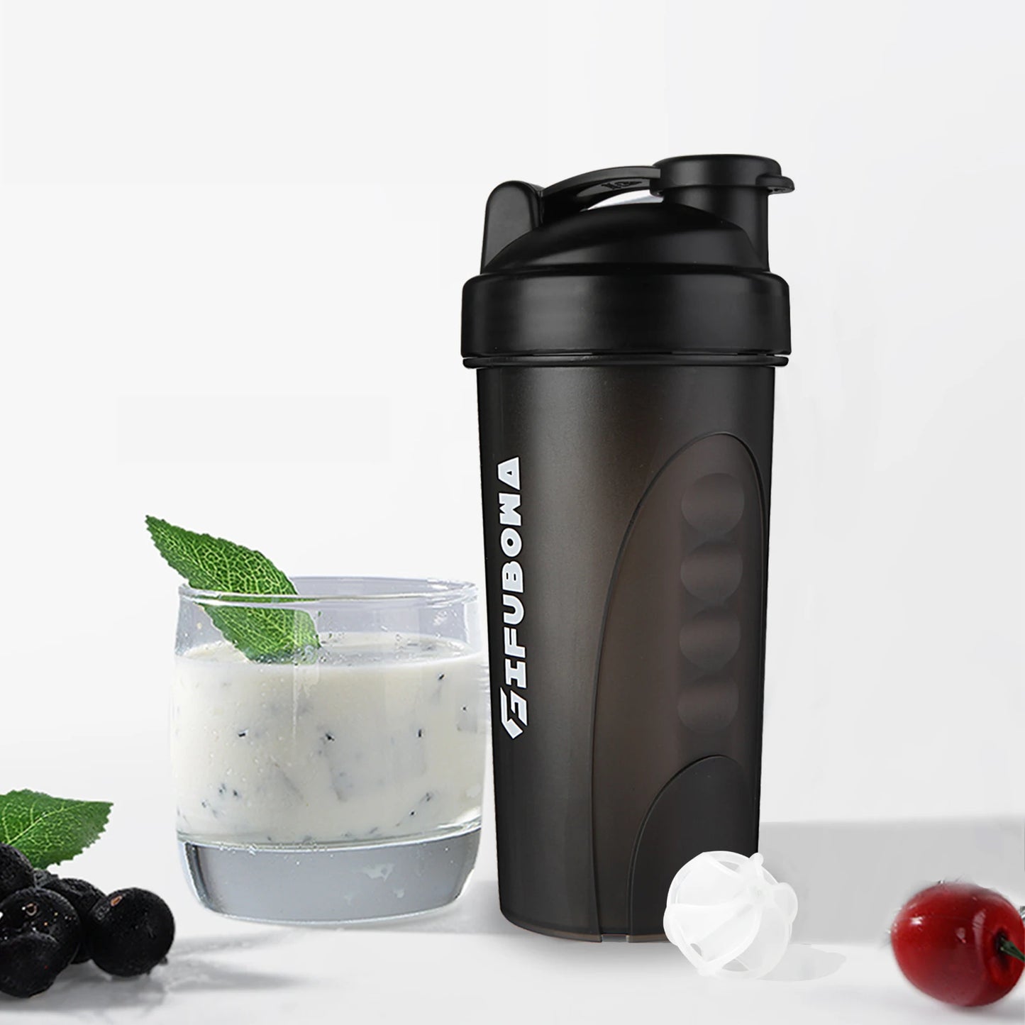 Shaker Cup for Protein Mixes with Ball 28 Oz Bpa Free Powder Mixing Drinking Bottle Leak Proof for Gym Sports Fitness Whey Shake