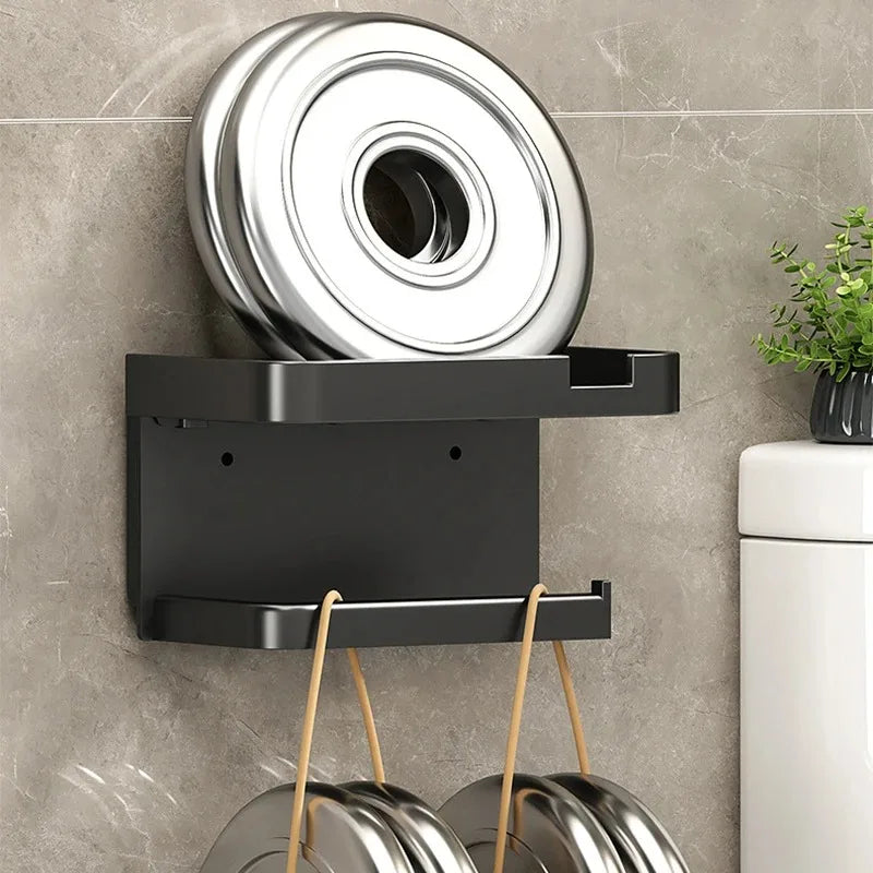 Toilet Paper Holder Plastic Storage Rack Kitchen Towel Placement Of Seasoning Bottles Bathroom Wall Roll Of Paper Phone Storage