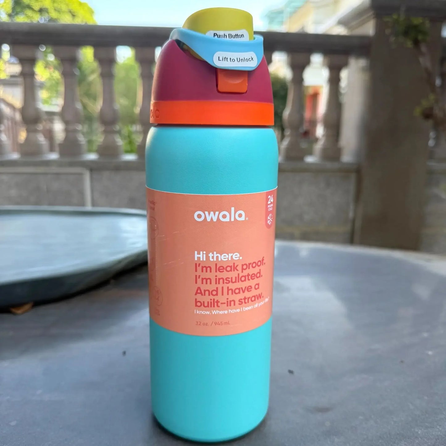 Owala Insulated Stainless Steel Water Bottle with Straw Sports Bottle Sports Travelling Schools