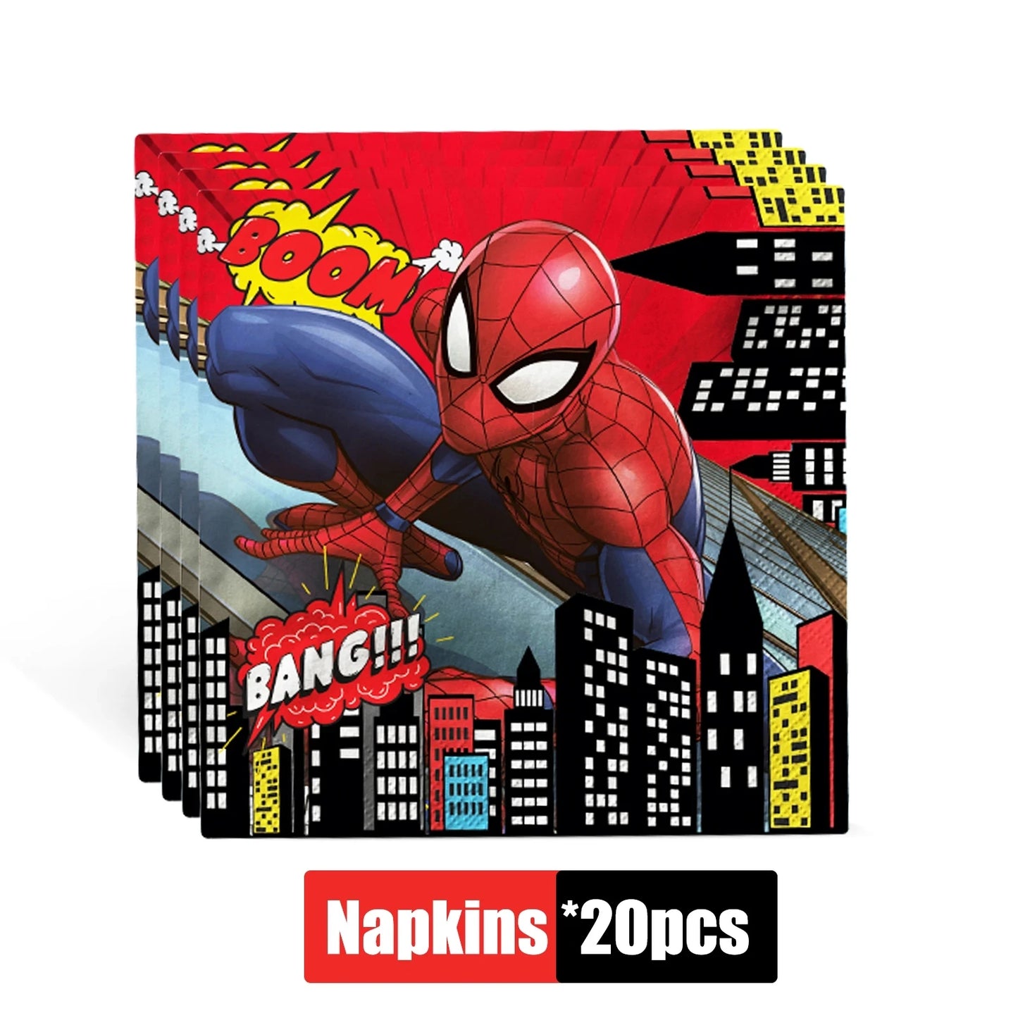 Spiderman Theme Disposable Tableware Decoration Kid Birthday Party Supplies Paper Cup Plate Tablecloth Napkin Party Baby Shower