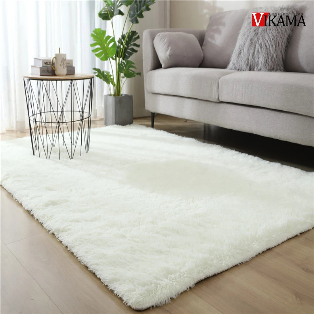 VIKAMA Rainbow Decor Kids Carpet For Girls Bedroom large Living Room's Rugs Soft Plush Nursery Play Mats Gray Living Room Carpet