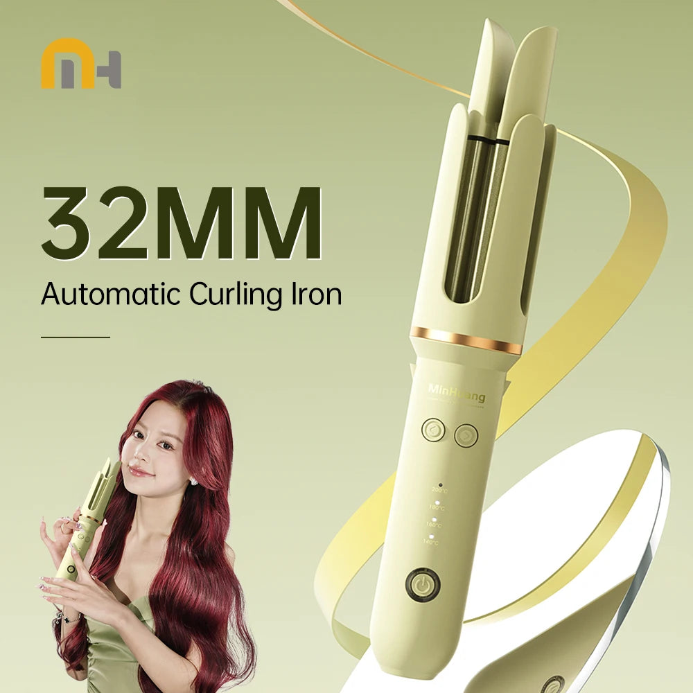 Automatic Curling Iron 32 mm Big Roll Anion Ceramic Hair Curler Fast Heating Rotating Curling Iron  Fashion Styling Tools