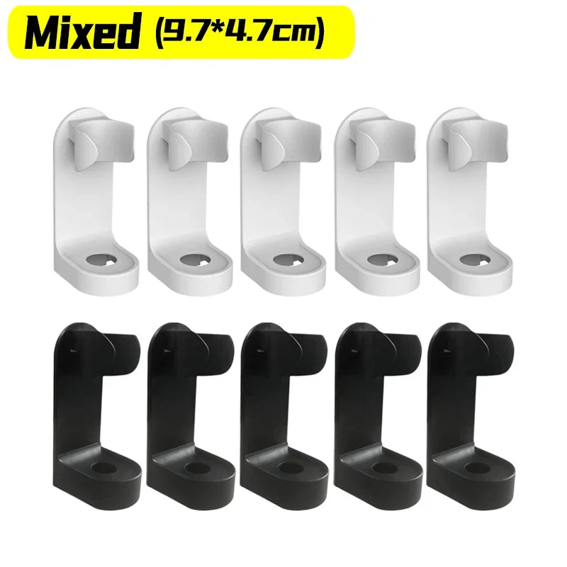 10/1PC Electric Toothbrush Holder Plastic Wall-Mount Tooth Brush Drain Rack Razor Storage Hook Shelf Bathroom Organizer Holders