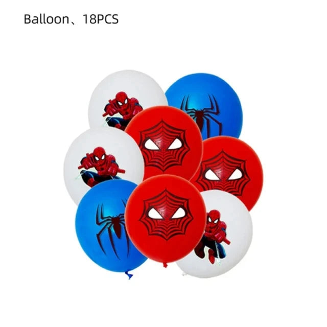 Spiderman Theme Disposable Tableware Decoration Kid Birthday Party Supplies Paper Cup Plate Tablecloth Napkin Party Baby Shower