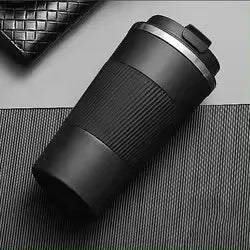 380ml Fashionable Stainless Steel 304 Coffee Thermos Mug Leak-Proof Non-Slip Car Vacuum Flask Travel Thermal Cup Water Bottle