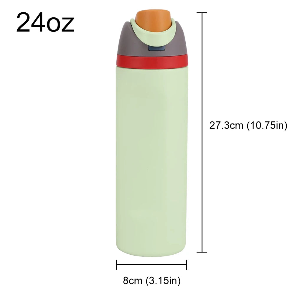 16/19/24/32OZ Stainless Steel Vacuum Double-Layer Insulated Sports Water Bottle Perfect Companion for Outdoor Sport Adventure